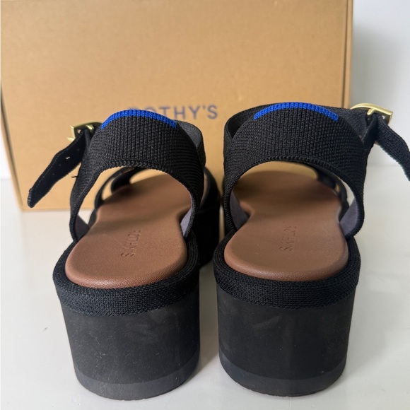Rothy's The Criss-Cross Lightweight Wedge Sandal Women's Shoe Size US 7.5 EUC - Picture 4 of 11
